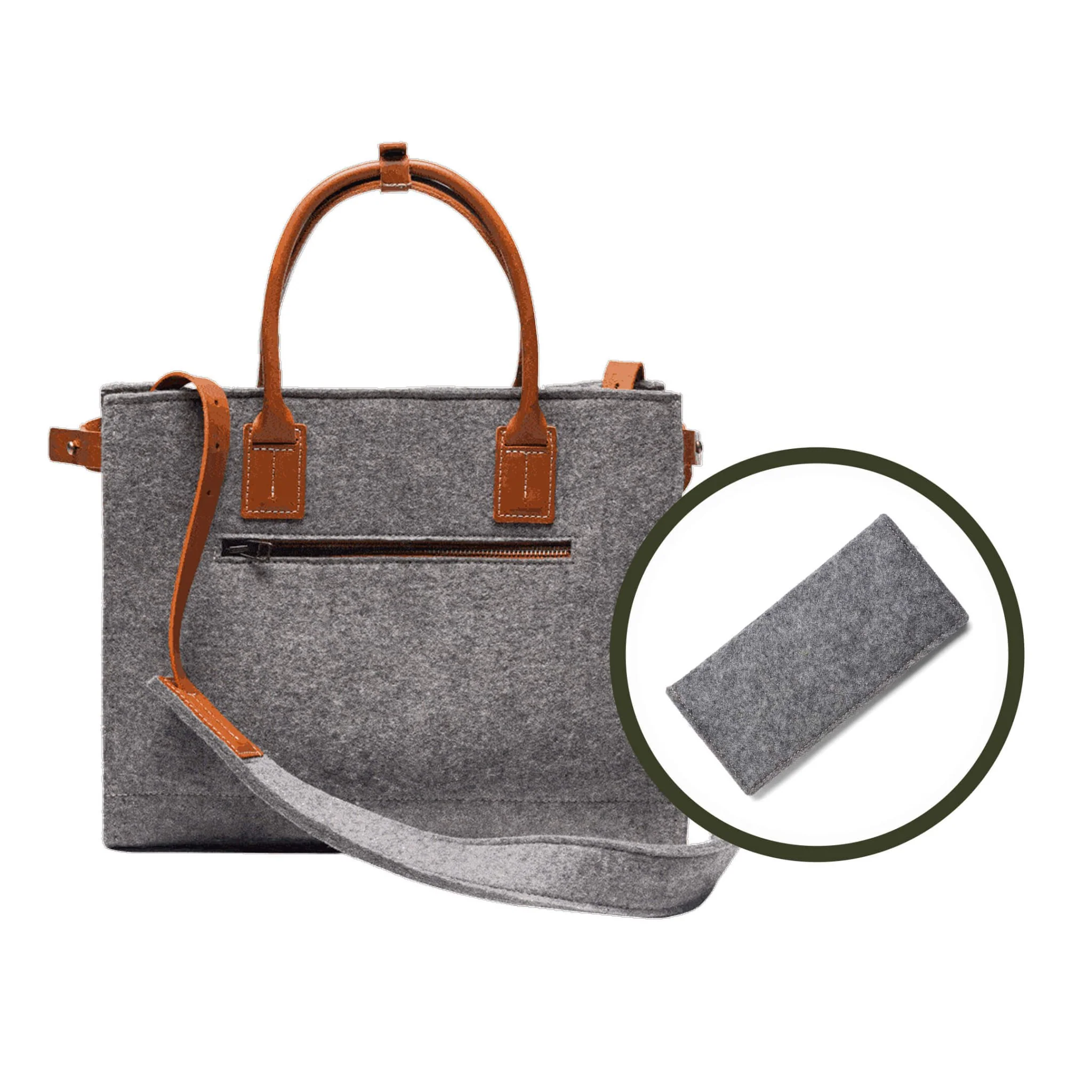 Handmade Wool Handbag + FREE Travel Wallet Bundle - Image 8